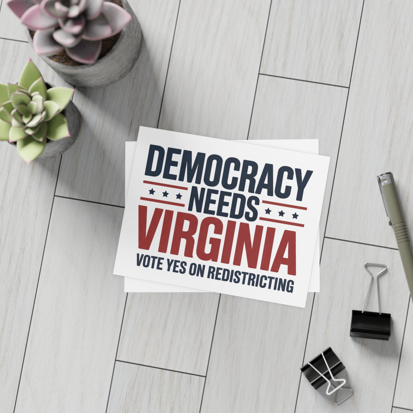 Yes on Virginia Redistricting Postcards - Virginia Election Postcards