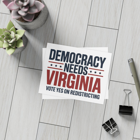 Yes on Virginia Redistricting Postcards - Virginia Election Postcards