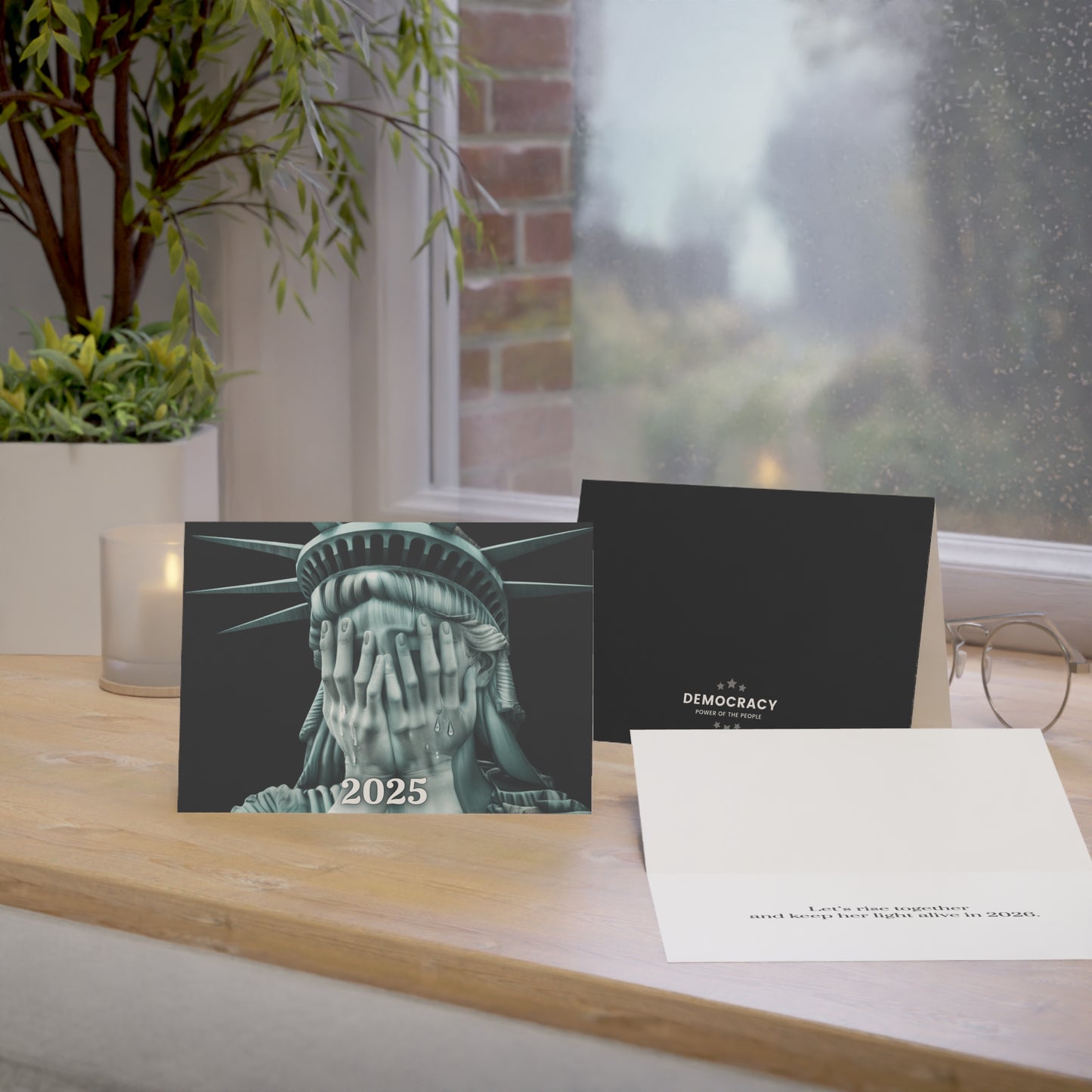 2025 Holiday Greeting Cards, 2025 Christmas Cards, Political Greeting Cards, 7" x 5", Matte Finish, Packs of 5, 10 or 25, Free Shipping