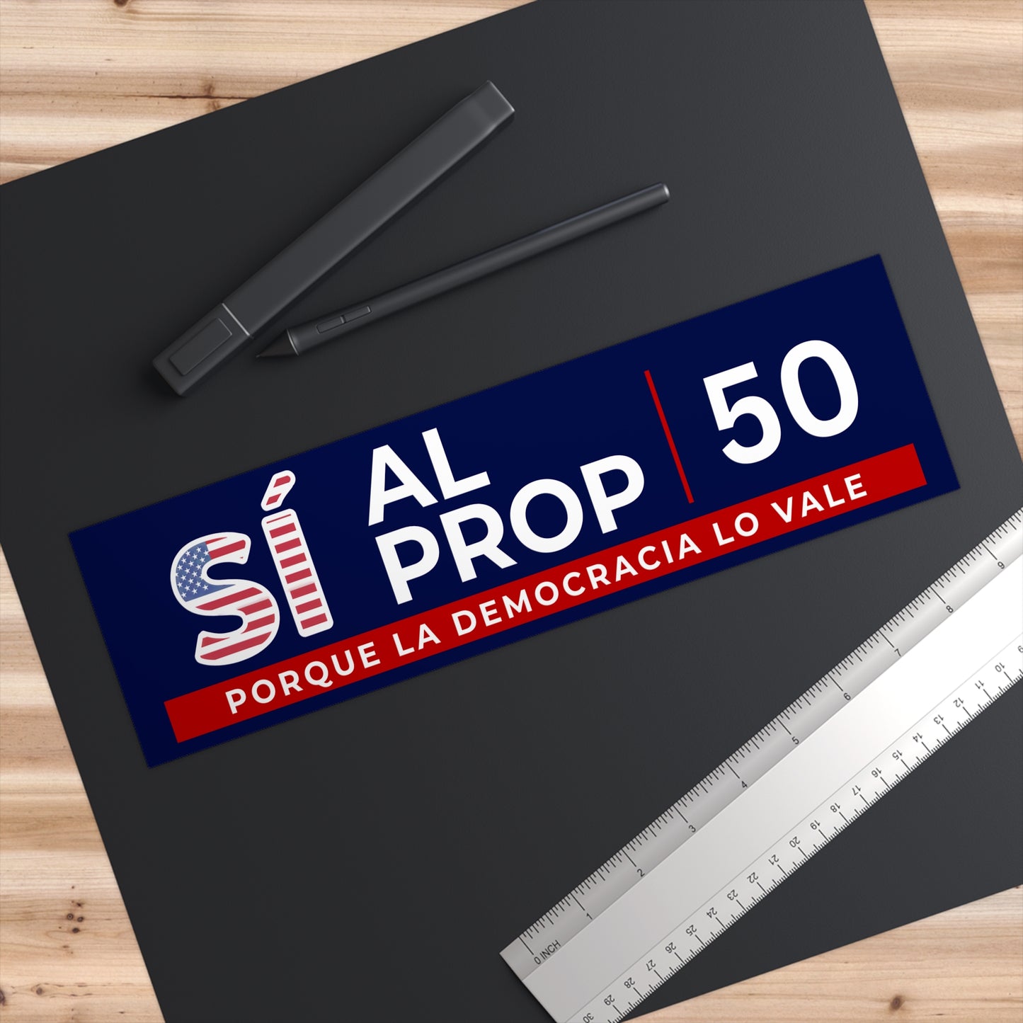 Yes on Prop 50 Bumper Stickers / Calcomanías para Parachoques Sí al Prop 50 – Bulk Packs 10, 20, 50, 100 – Free Shipping / Envío Gratis