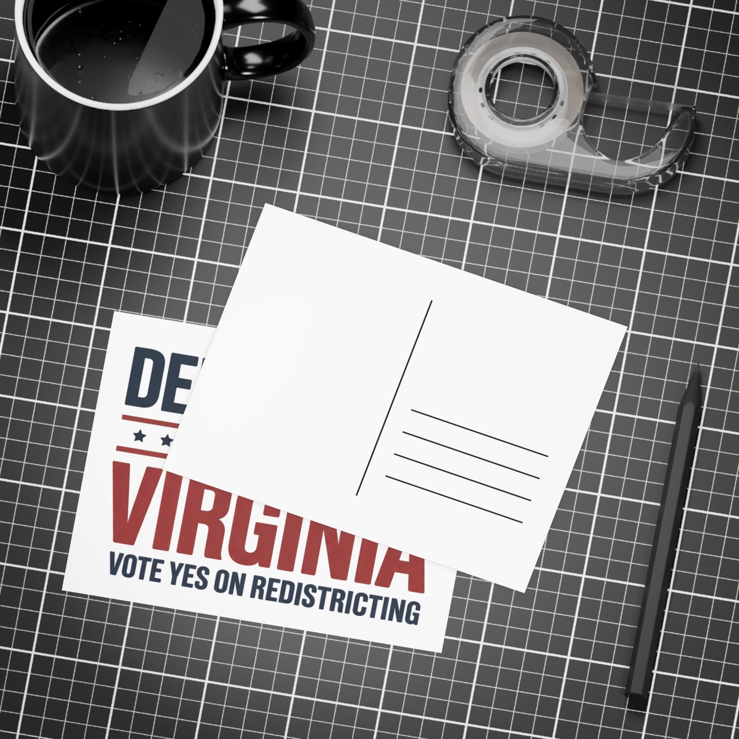 Yes on Virginia Redistricting Postcards - Virginia Election Postcards
