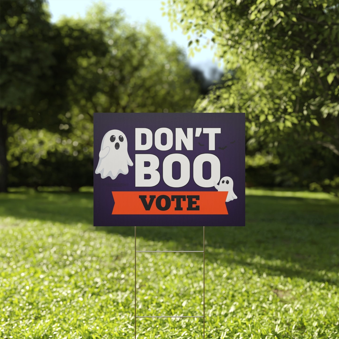 Halloween Yard Sign, Don't Boo Vote Yard Sign