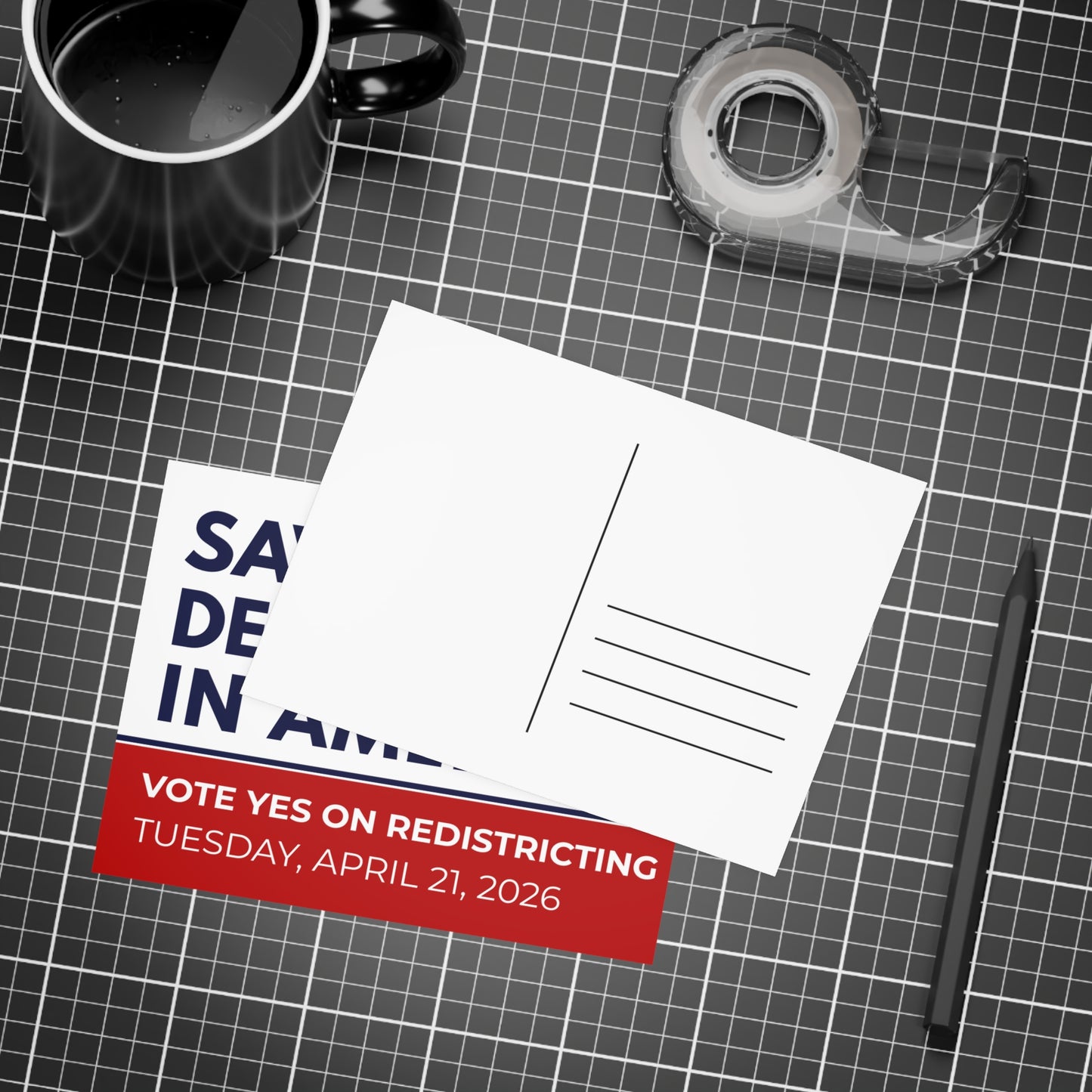 Yes on Virginia Redistricting Postcards - Virginia Election Postcards