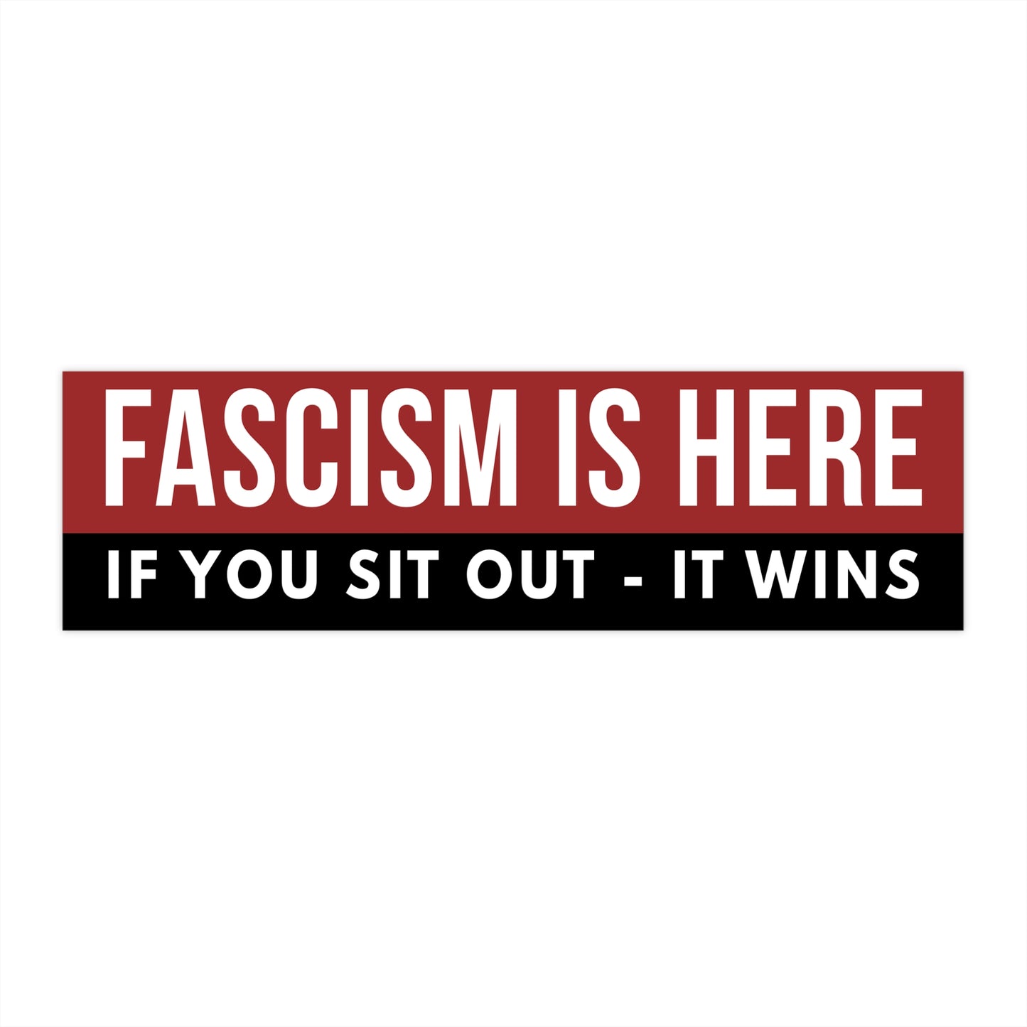 Civic Statement Wholesale Bumper Stickers – 11″×3″ Matte Vinyl, Weatherproof, UV & Water Resistant (Removable 5-Year Film)