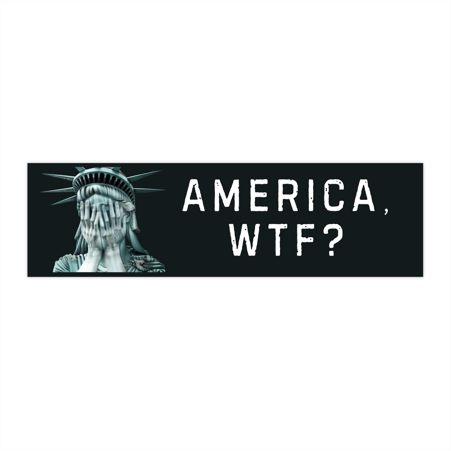 Civic Statement Wholesale Bumper Stickers – 11″×3″ Matte Vinyl, Weatherproof, UV & Water Resistant (Removable 5-Year Film)
