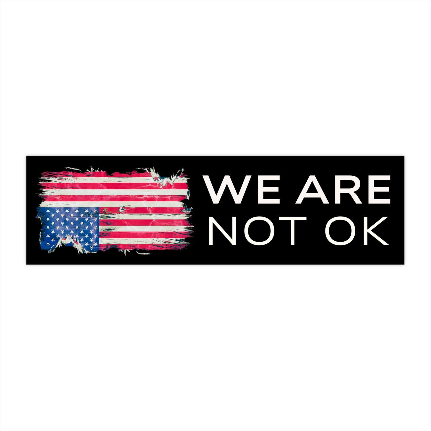 Civic Statement Wholesale Bumper Stickers – 11″×3″ Matte Vinyl, Weatherproof, UV & Water Resistant (Removable 5-Year Film)