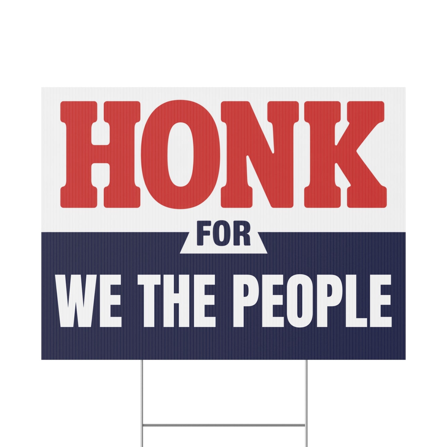 Honk for Democracy Protest Signs, All 5 Designs Included, Great for Ground Mounting at Roadside Gatherings