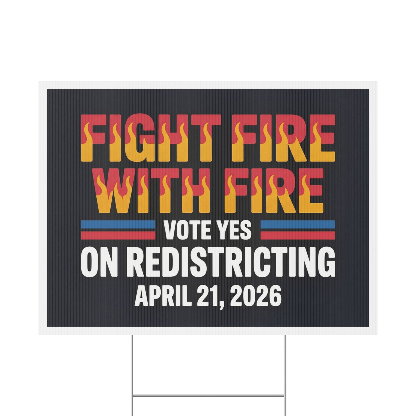 Yes on Virginia Redistricting Yard Sign - Virginia Special Election Yard Signs