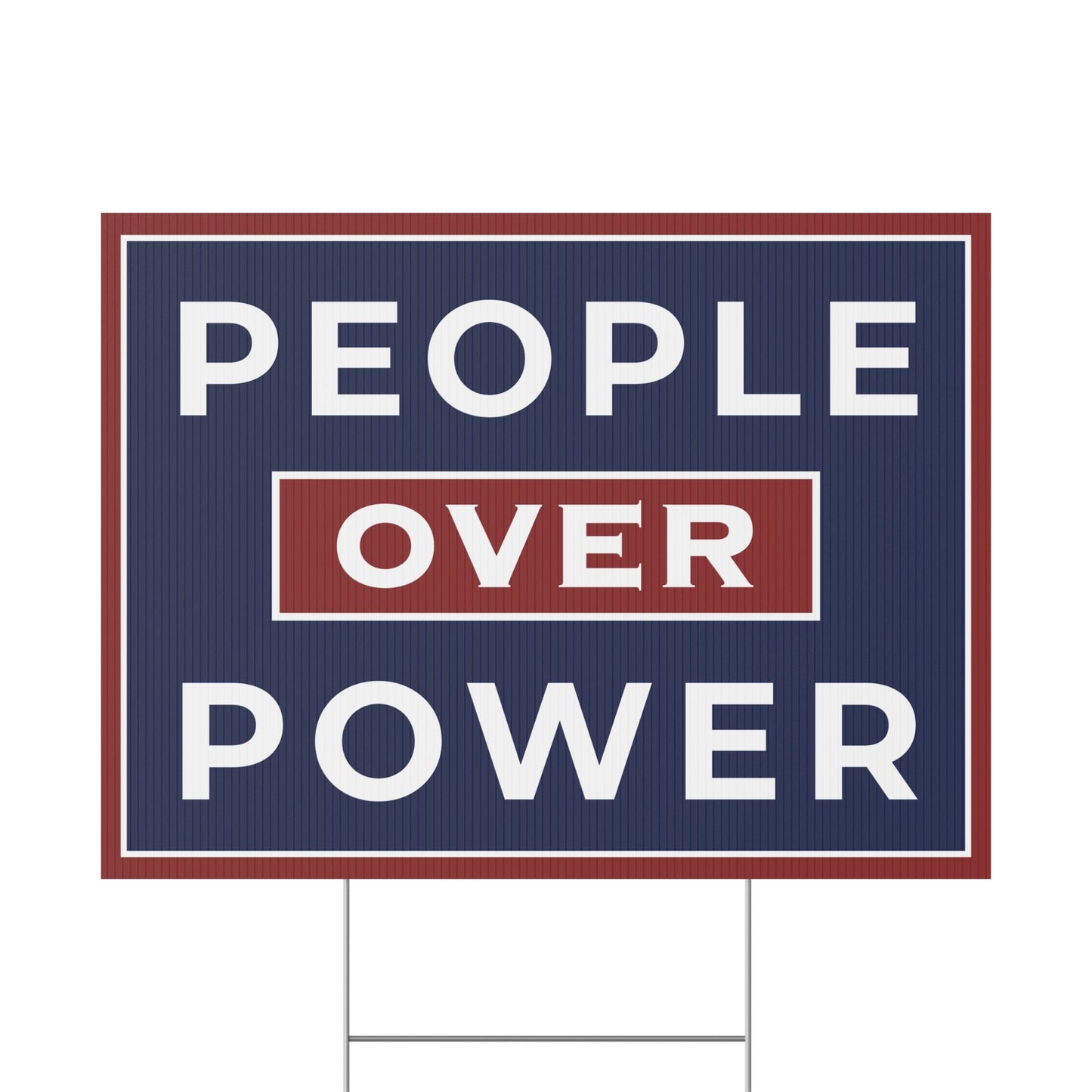 People Over Power Yard Sign, Midterms Yard Sign, Election Yard Sign