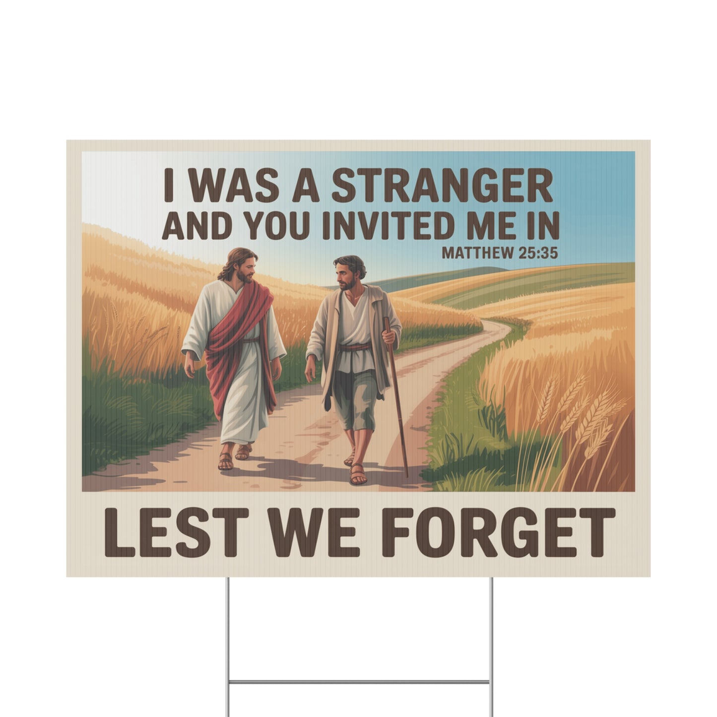 Christian Yard Sign, Pro Democracy Yard Sign, Political Christmas Yard Sign - 2 Sizes