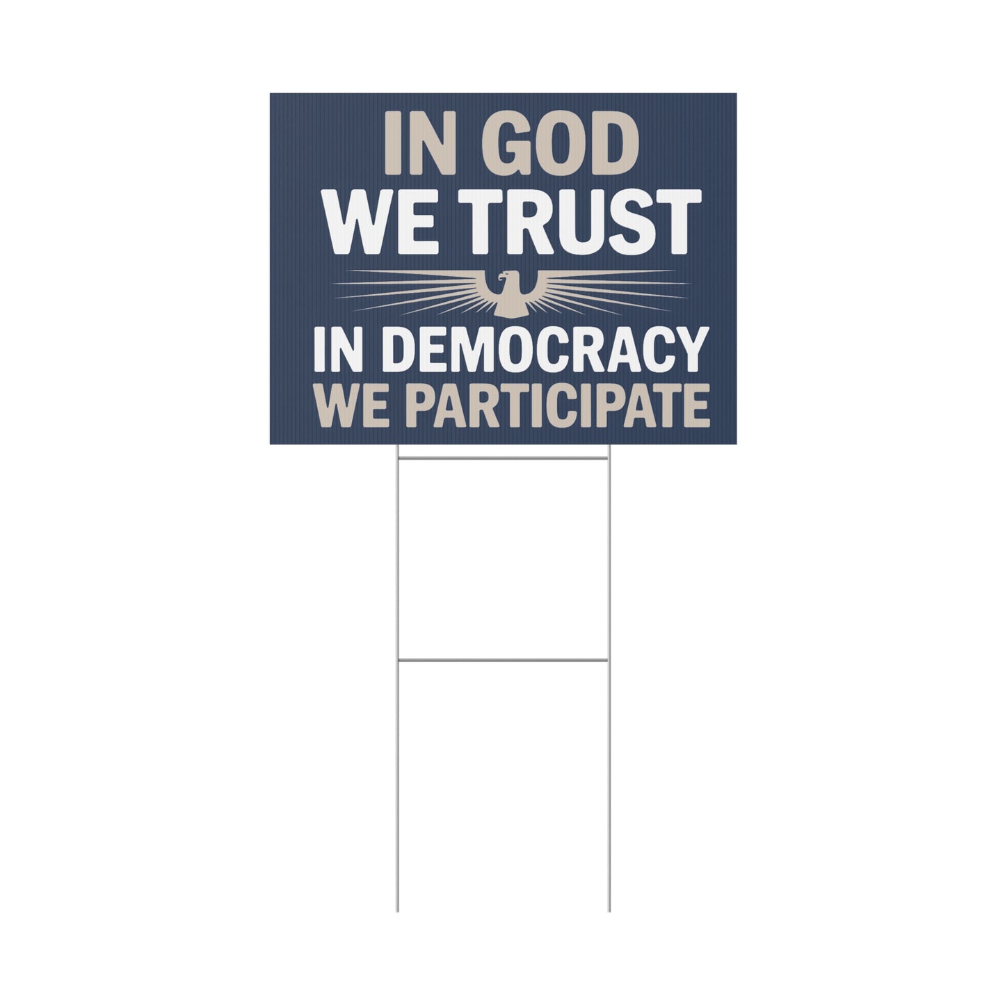 Anti Trump Yard Signs 3 Pack - Faith, Compassion and Democracy Designs - Free Shipping