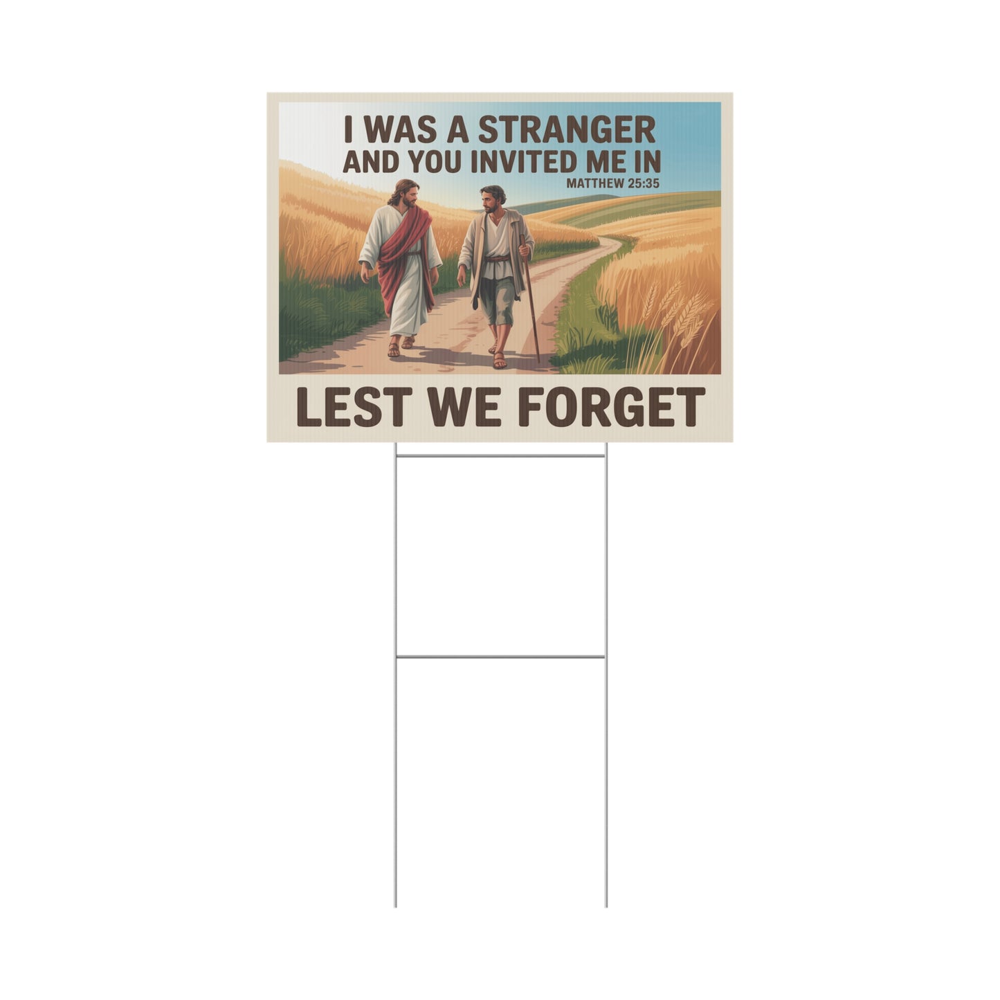 Christian Yard Sign, Pro Democracy Yard Sign, Political Christmas Yard Sign - 2 Sizes