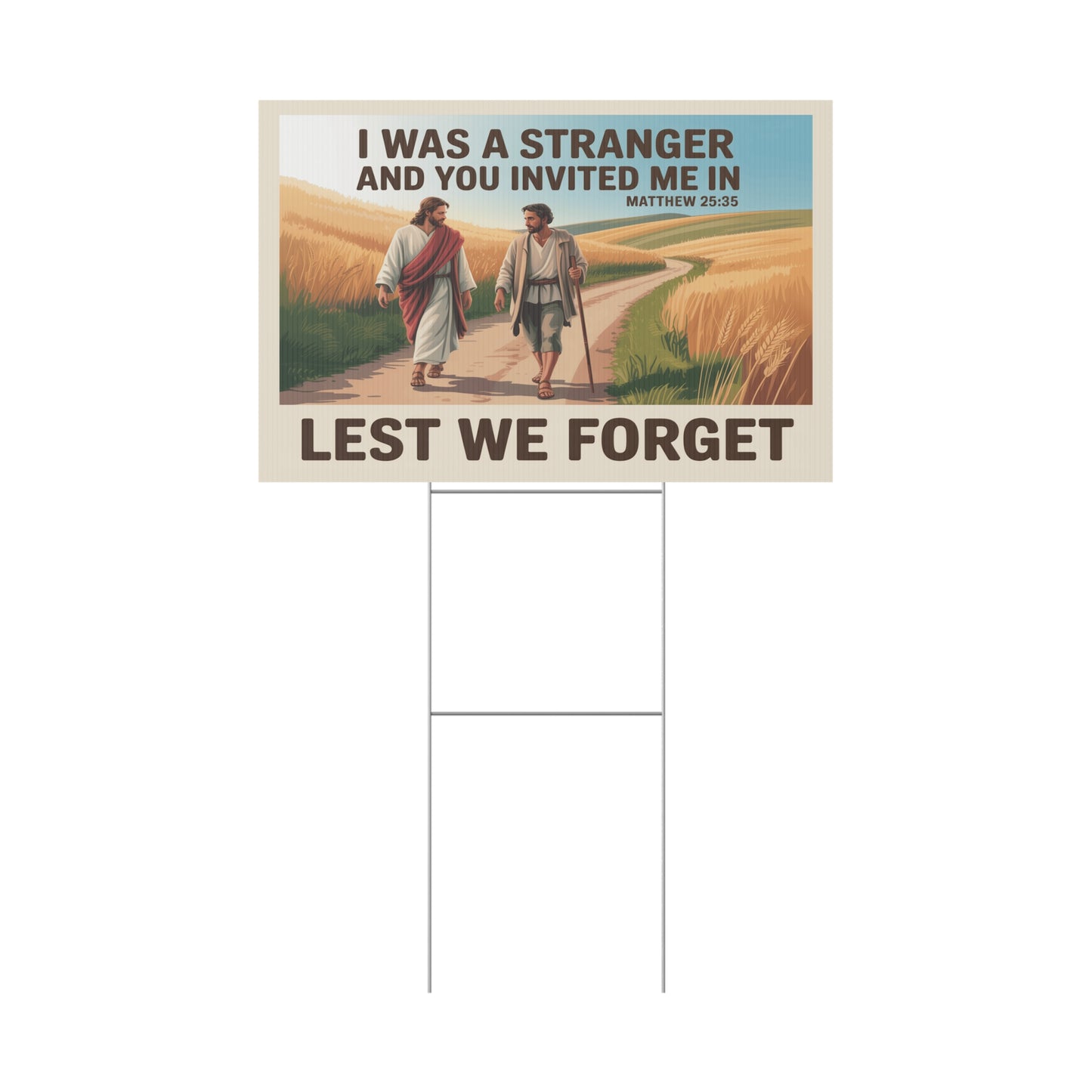 Christian Yard Sign, Pro Democracy Yard Sign, Political Christmas Yard Sign - 2 Sizes