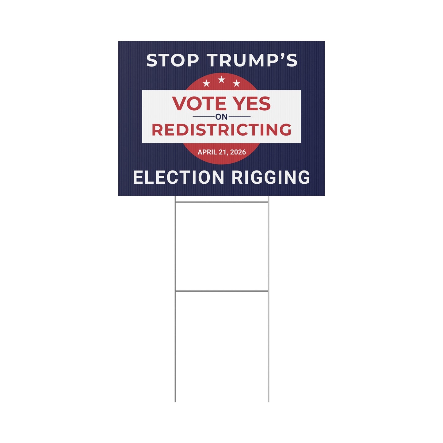 Yes on Virginia Redistricting Yard Sign - Virginia Special Election Yard Signs