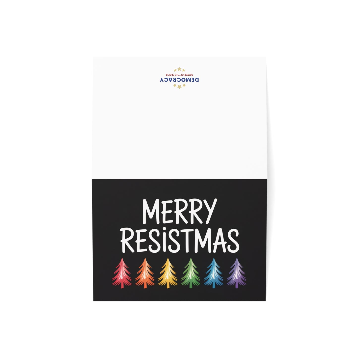 Merry Resistmas Cards, 2025 Christmas Cards, Political Greeting Cards, 7" x 5", Matte Finish, Packs of 5, 10 or 25, Free Shipping
