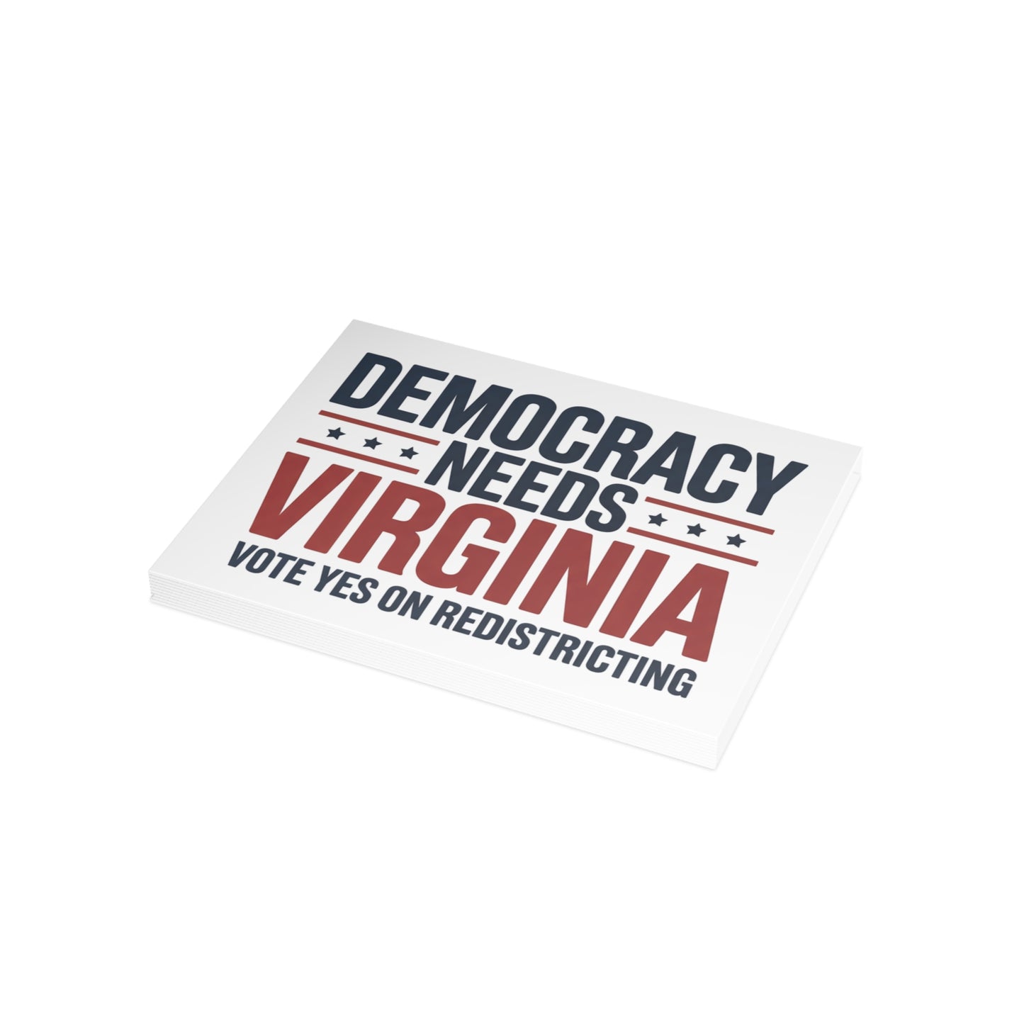 Yes on Virginia Redistricting Postcards - Virginia Election Postcards
