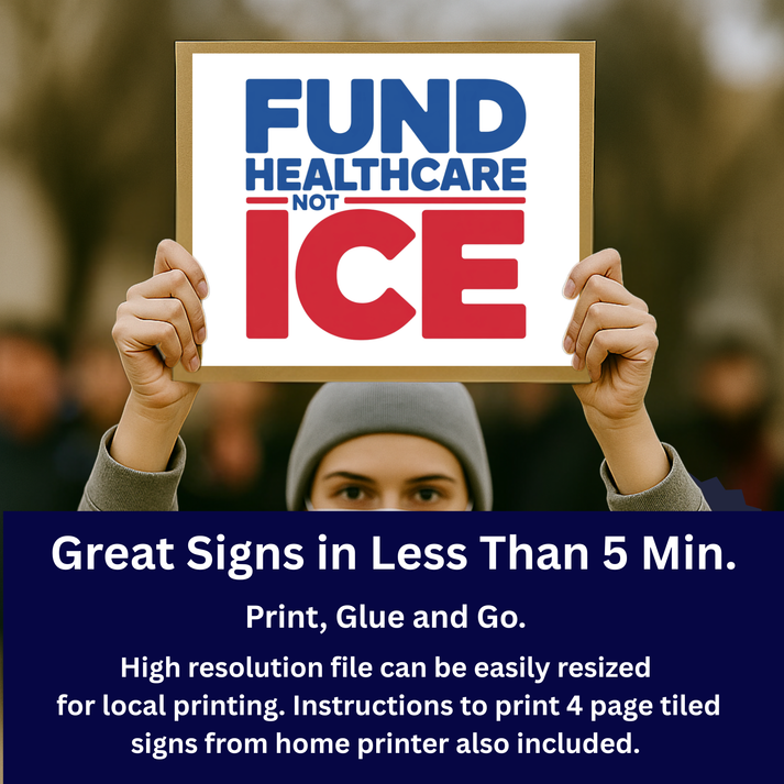 Anti ICE Protest Signs, Printable Protest Sign Kit, Anti Trump Signs ...