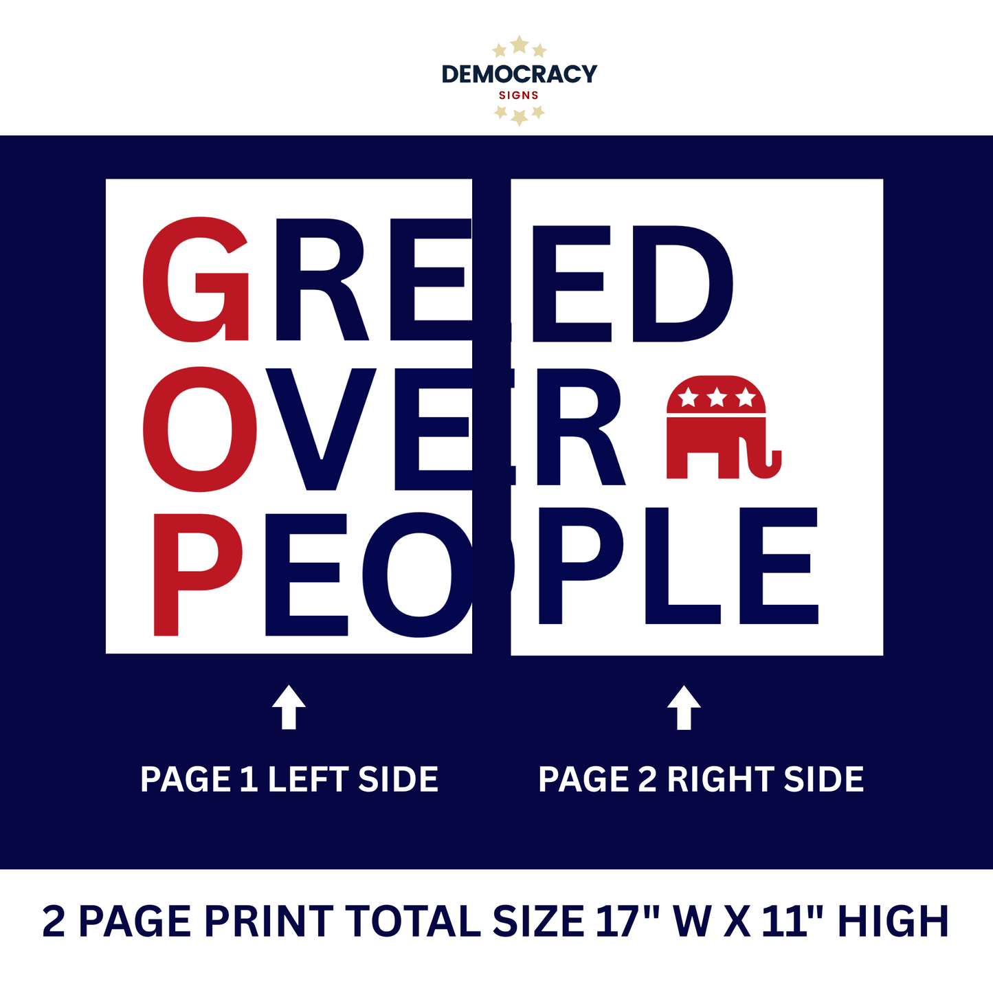 Print at Home Protest Sign Kit, 2 Sizes Included, Single Page (8.5" x 11"), or 2 Pages (17" x 11") Printable Protest Signs, Digital Download