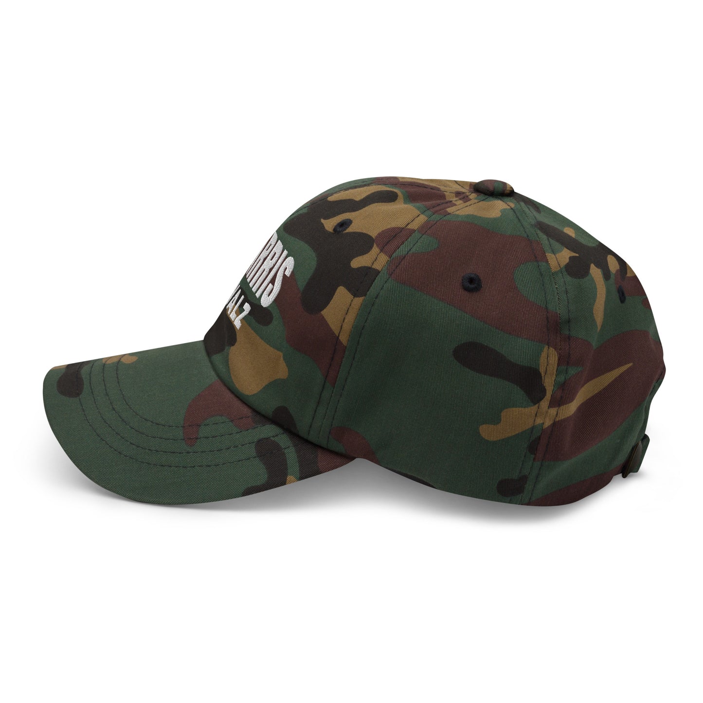 Harris Walz Camo Hat - Embroidered