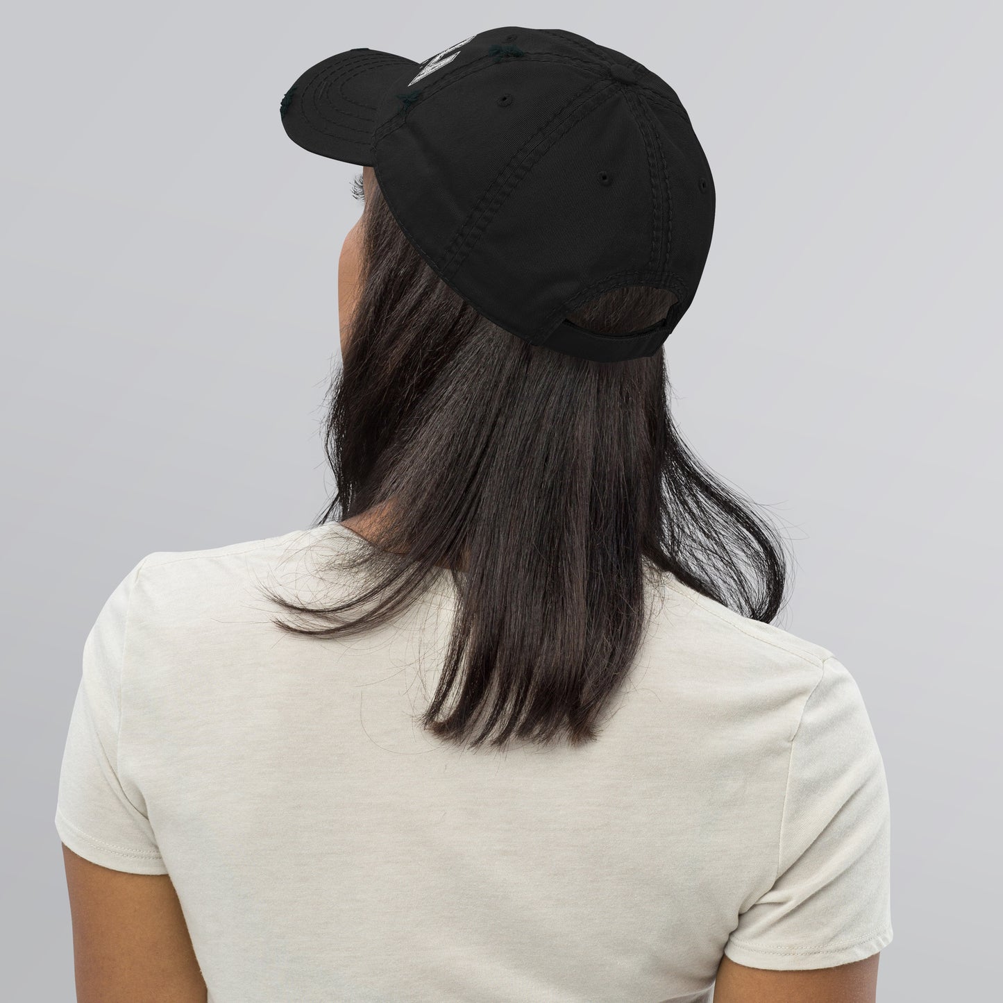 Kamala Harris Embroidered, Distressed Dad Hat