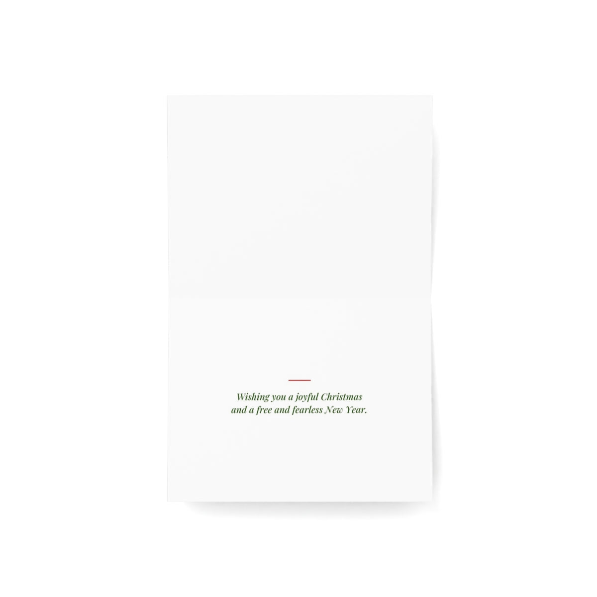 Merry Resist-mas greeting card, inside-open