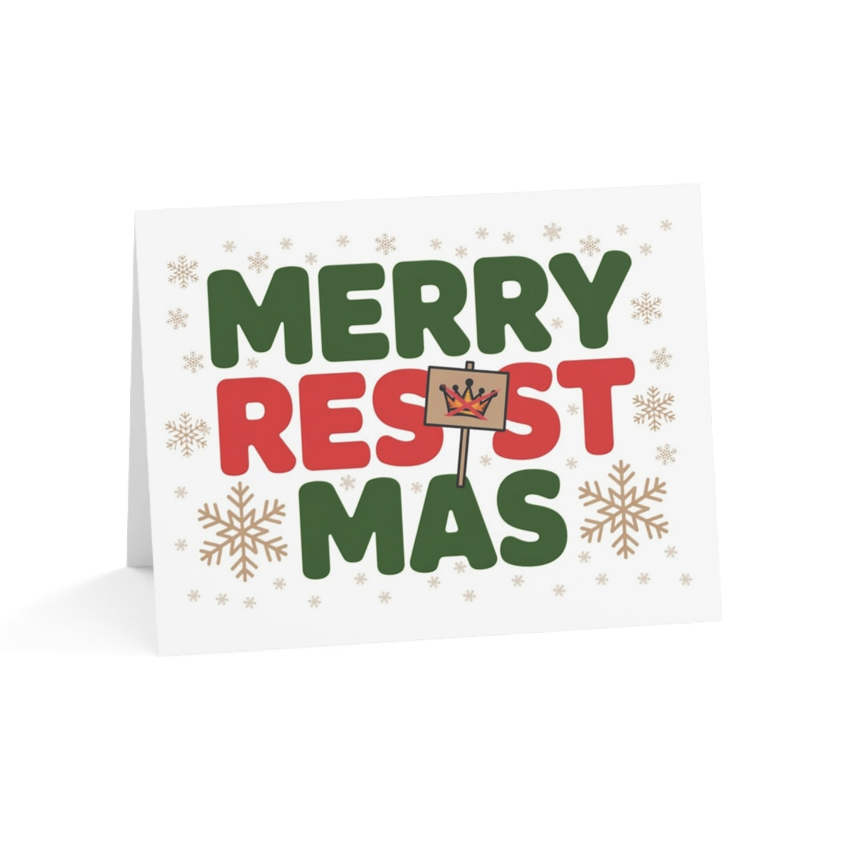 Merry Resist-mas greeting card, front
